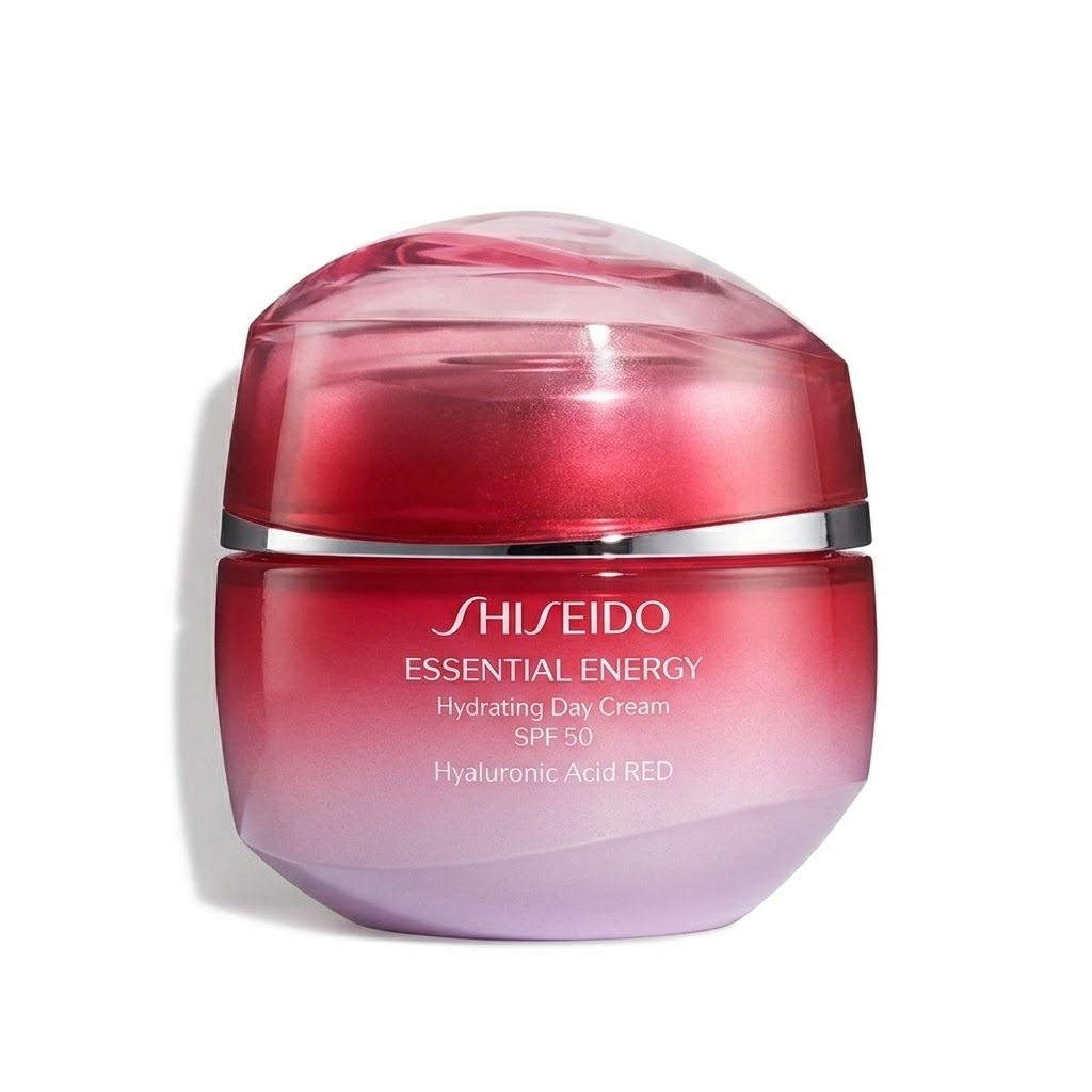 Shiseido Essential Energy Hydrating Day Cream SPF 50 Anti-Pollution Face Moisturizer with Hyaluronic Acid RED - 50ml