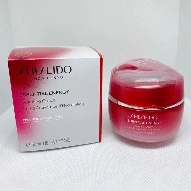 New Shiseido Essential Energy Hydrating Cream 1.7 oz / 50mL – Hyaluronic Acid – Red Fit And Glow